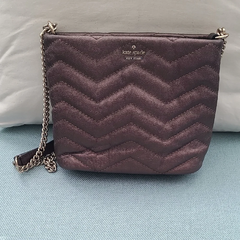 Kate Spade Reese Park Ellery Quilted Leather Crossbody Bag - Bronze